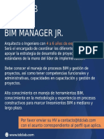 Bim Manager Jr. y Residente BIM. 