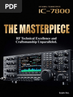 ICOM IC-7800 Brochure | PDF | Amplifier | Digital Signal