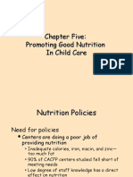 Chapter Five: Promoting Good Nutrition in Child Care