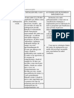 matriz diligenciada con los casos escogidos