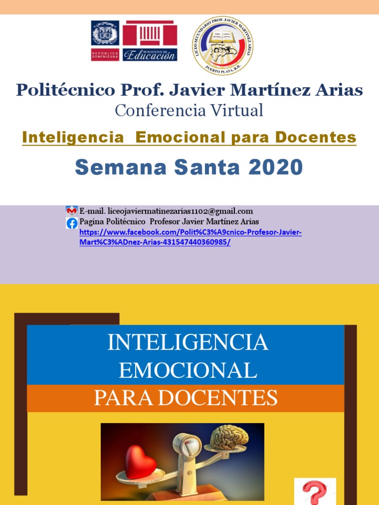Inteligencia Emocional para Docentes | PDF | Inteligencia emocional ...