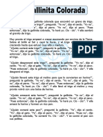 Ficha de La Gallinita Colorada para Segundo de Primaria