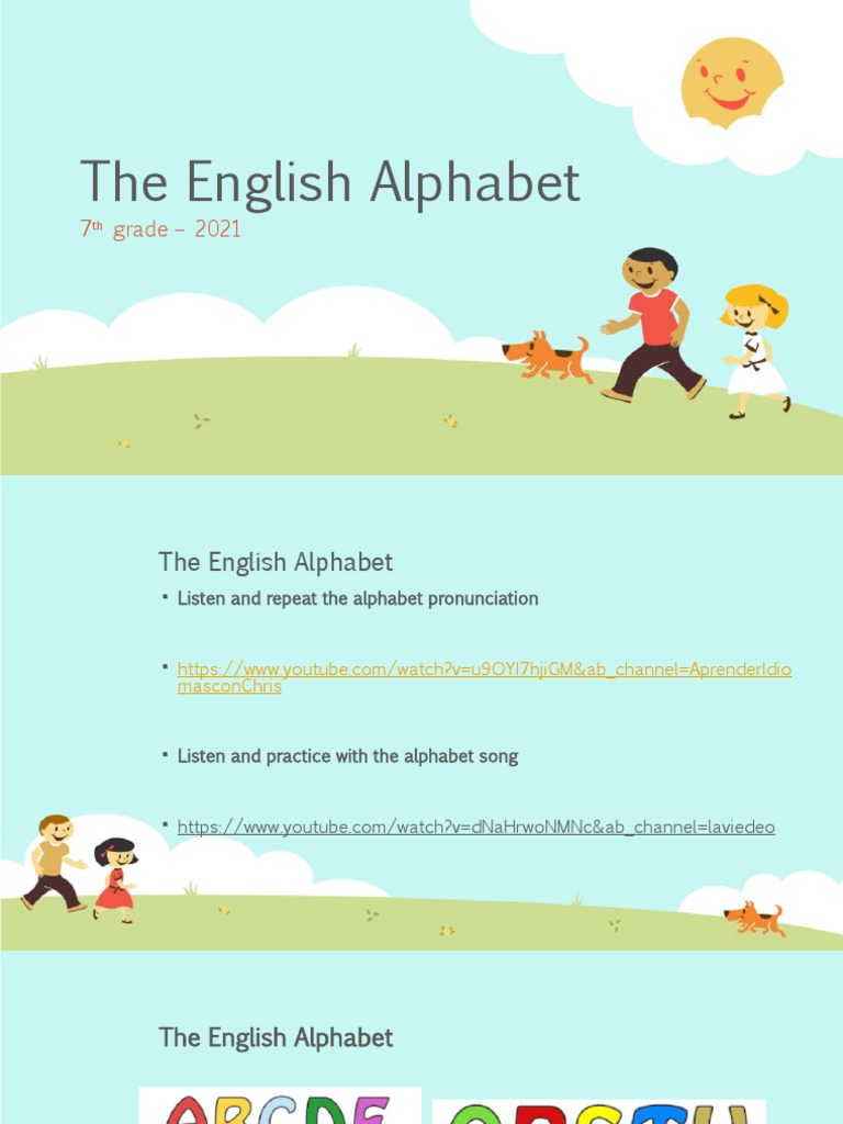 The English Alphabet: 7 Grade - 2021 | PDF