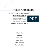 Land Titles and Deeds: Chapter V: Kinds of Registration