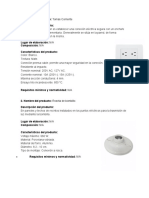 Especificaciones Ficha Tecnica