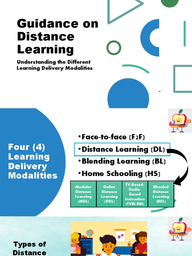 Distance Learning Delivery Modalities | PDF | Distance Education ...