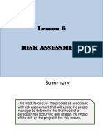 Lesson 6 - Risk Assessment