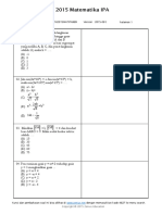 Soal SBMPTN 2015 - Matematika IPA