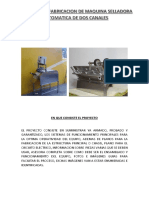 Proyecto Fabricacion Maquina Selladora PDF