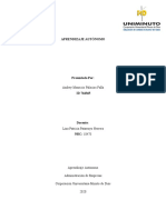 Aprendizaje autónomo administración empresas