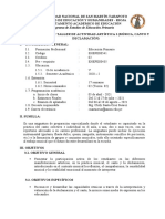 SÍLABO DEL TALLER DE ACTIVIDAD ARTÍSTICA I (Música, Canto y Declamación) - PRIMARIA