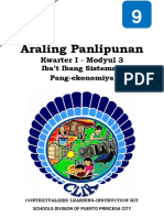 Araling Panlipunan9 - q1 - Mod3 - IBAT IBANG SISTEMANG PANG EKONOMIYA - B.CABANA