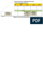 Rekapitulasi Jadwal Kuliah Prodi S1 Administrasi Rumah Sakit