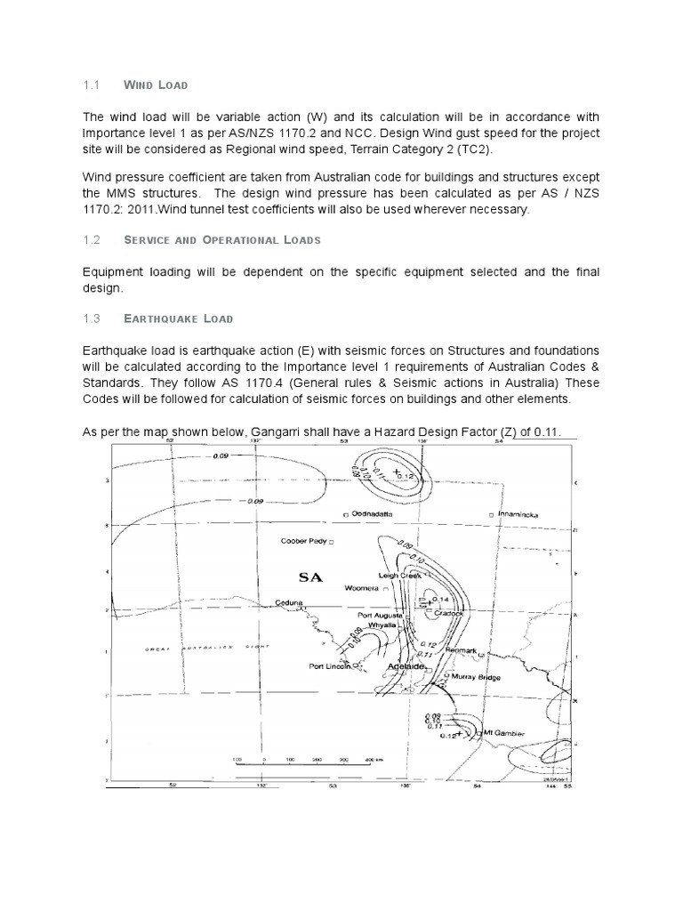 Wind Load Calculations per Australian Standards | PDF