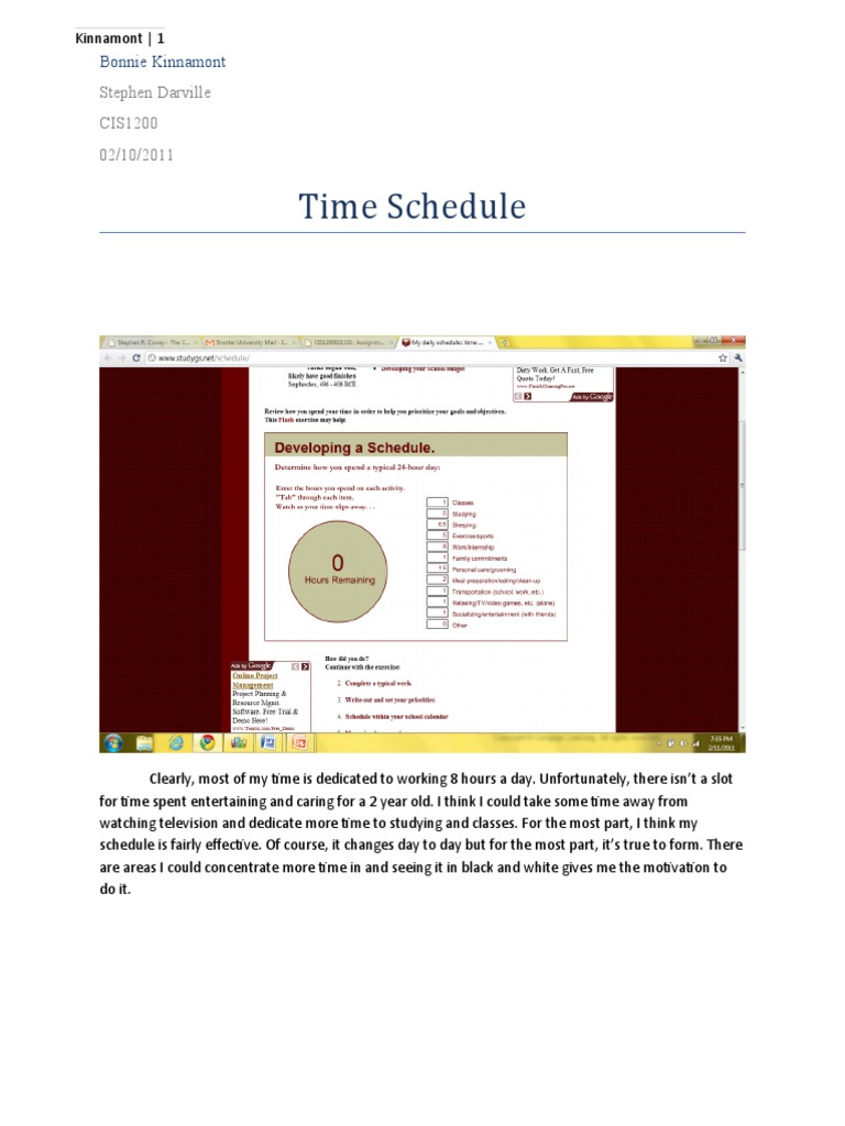 Balancing Work and Study Time | PDF | Wellness