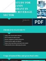 Market Study For Phycocyanin As A Colorant in Food and Beverage Sector