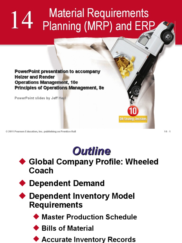 Material Requirements Planning (MRP) and ERP | PDF | Inventory | Supply ...