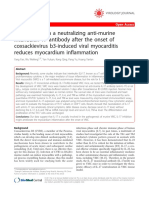 Treatment With A Neutralizing Anti Murine Interleukin 17 Antibody After The Onset of Coxsackievirus b3 Induced Viral Myocarditis Reduces Myocardium Inflammation