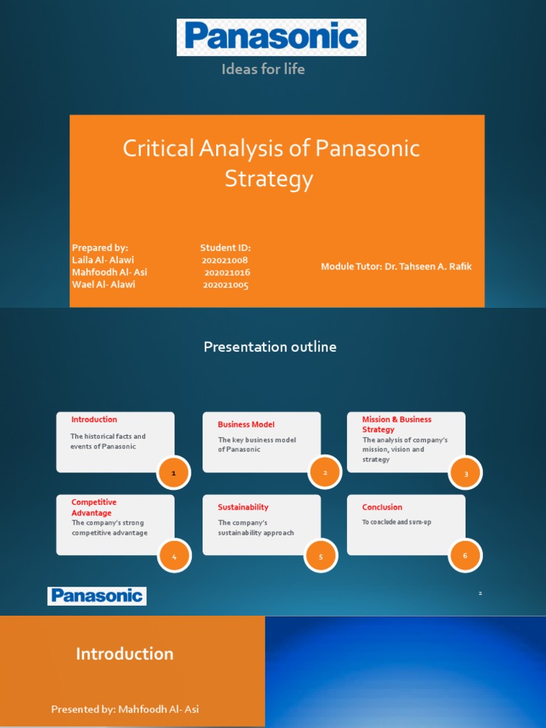 Critical Analysis of Panasonic Strategy | PDF | Computers | Technology ...