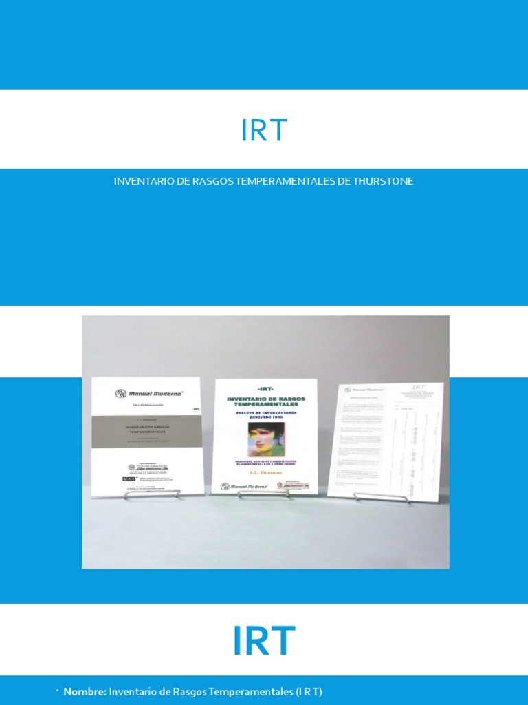 Inventario de Rasgos Temperamentales de Thurstone | PDF | Sicología