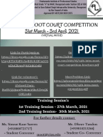 14th INTRA MOOT COURT COMPETITION