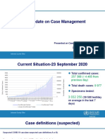 WHO Case Management Update