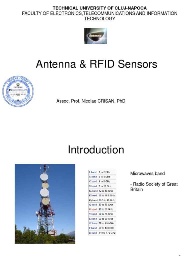 Antenna Design and RFID Sensor Overview | PDF | Antenna (Radio) | Decibel