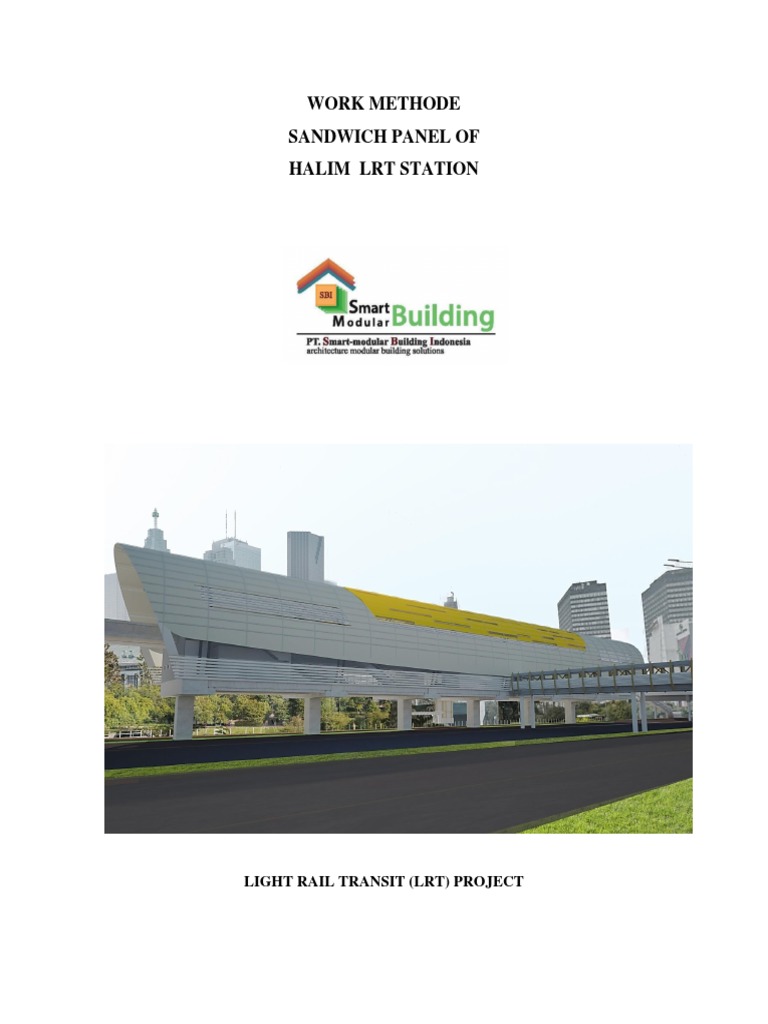 Sandwich Panel Method for LRT Station | PDF | Economic Sectors ...