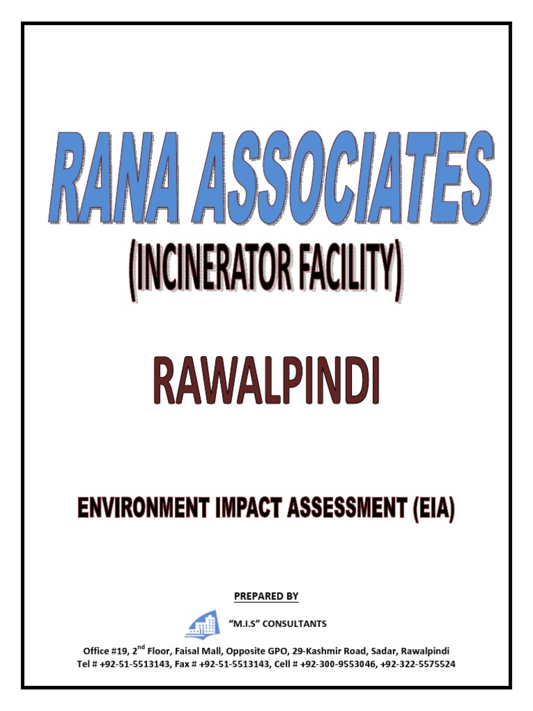 EIA Report for Incinerator Facility | PDF | Environmental Impact ...