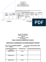 Office Workweek Plan: Rizal Central Elementary School