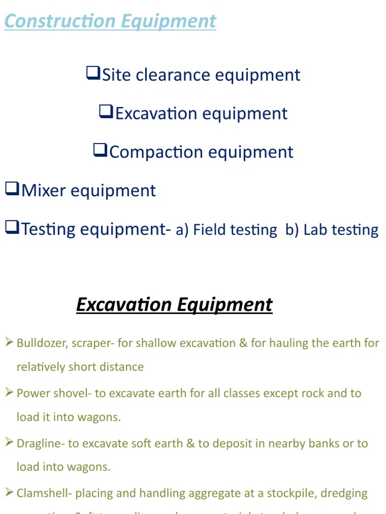 Construction Equipment Guide | PDF | Home & Garden | Science & Mathematics