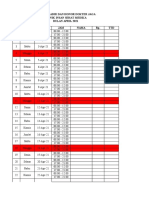 Daftar Hadir Dan Honor Dokter Jaga Klinik Insan Sehat Medika Bulan April 2021 No. Hari Tanggal JAM Nama Rp. TTD