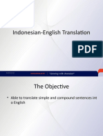 Indonesian English Translation