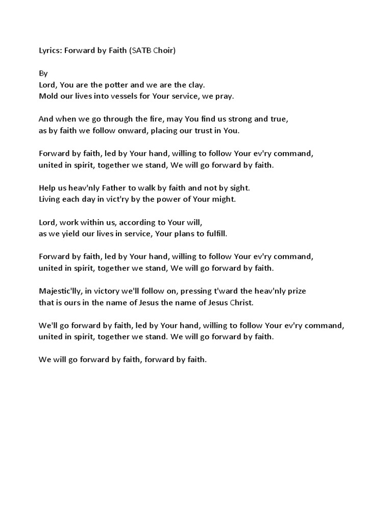 Lyrics Pdf