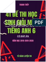 41 Đề Thi Học Sinh Giỏi Tiếng Anh Lớp 6 Có Đáp Án