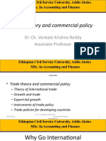 Trade Theory and Commercial Policy: Dr. Ch. Venkata Krishna Reddy Associate Professor
