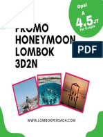 Promo Honeymoon 3H2N - Opsi A