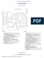 Crossword Puzzle Print Out For Kids - Aztec, Maya, Inca