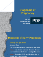 Diagnosis of Pregnancy: Liu Wei Department of Ob & Gy Ren Ji Hospital