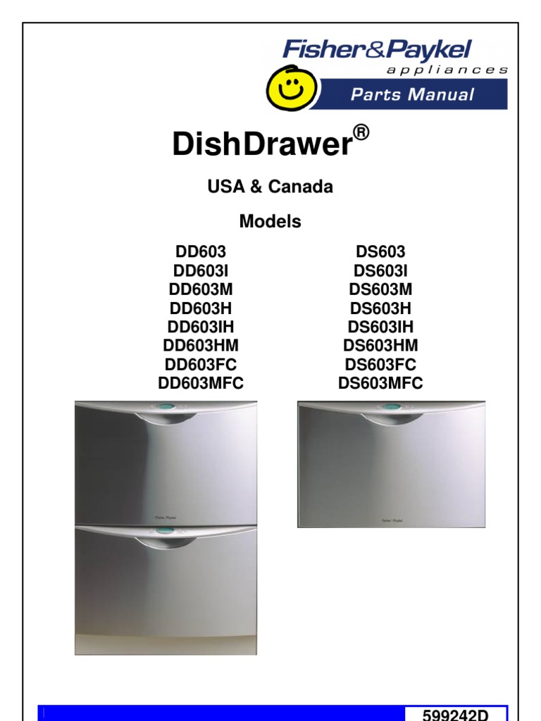 Fisher Paykel Parts Manual dd603 PDF Manufactured Goods
