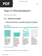 Topic 3 - Thermal Physics - IB Physics