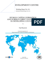 Human Capital Formation and Foreign Direct Investment in Developing Countries