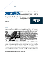 Présentation de l'OSCE