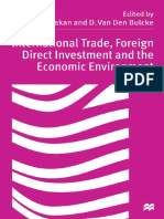 International Trade, Foreign Direct Investment and the Economic Environment