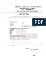 FORMAT SKKD Perumahan Pemikiman