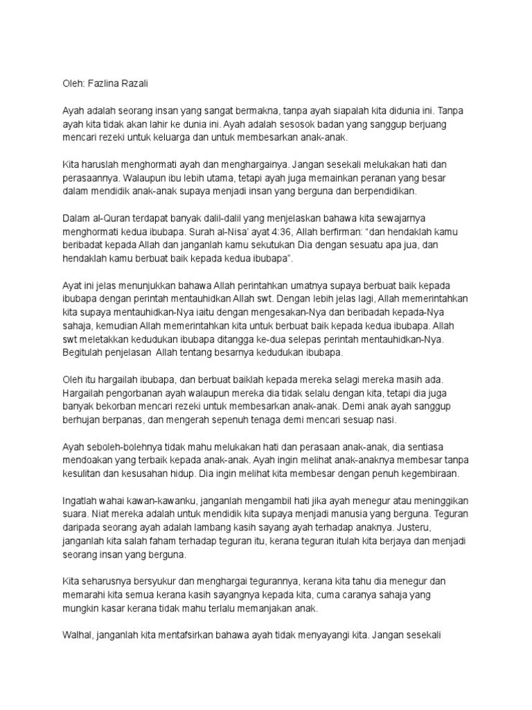 Pengorbanan Ayah Pdf