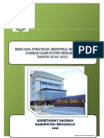 Rencana Strategis (Renstra) Sekretariat Daerah Kabupaten Bengkalis TAHUN 2016-2021