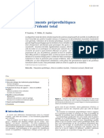 Traitements Préprothétiques Chez L'édenté Total: P. Jaudoin, C. Millet, E. Jaudoin