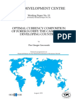 Oecd Development Centre: Optimal Currency Composition of Foreign Debt: The Case of Five Developing Countries