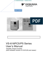 VS-616PC5/P5 Series User's Manual: Variable Torque Inverter (With Software Version 5110/5120 and Newer)